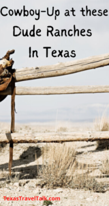 Top dude ranches in Texas