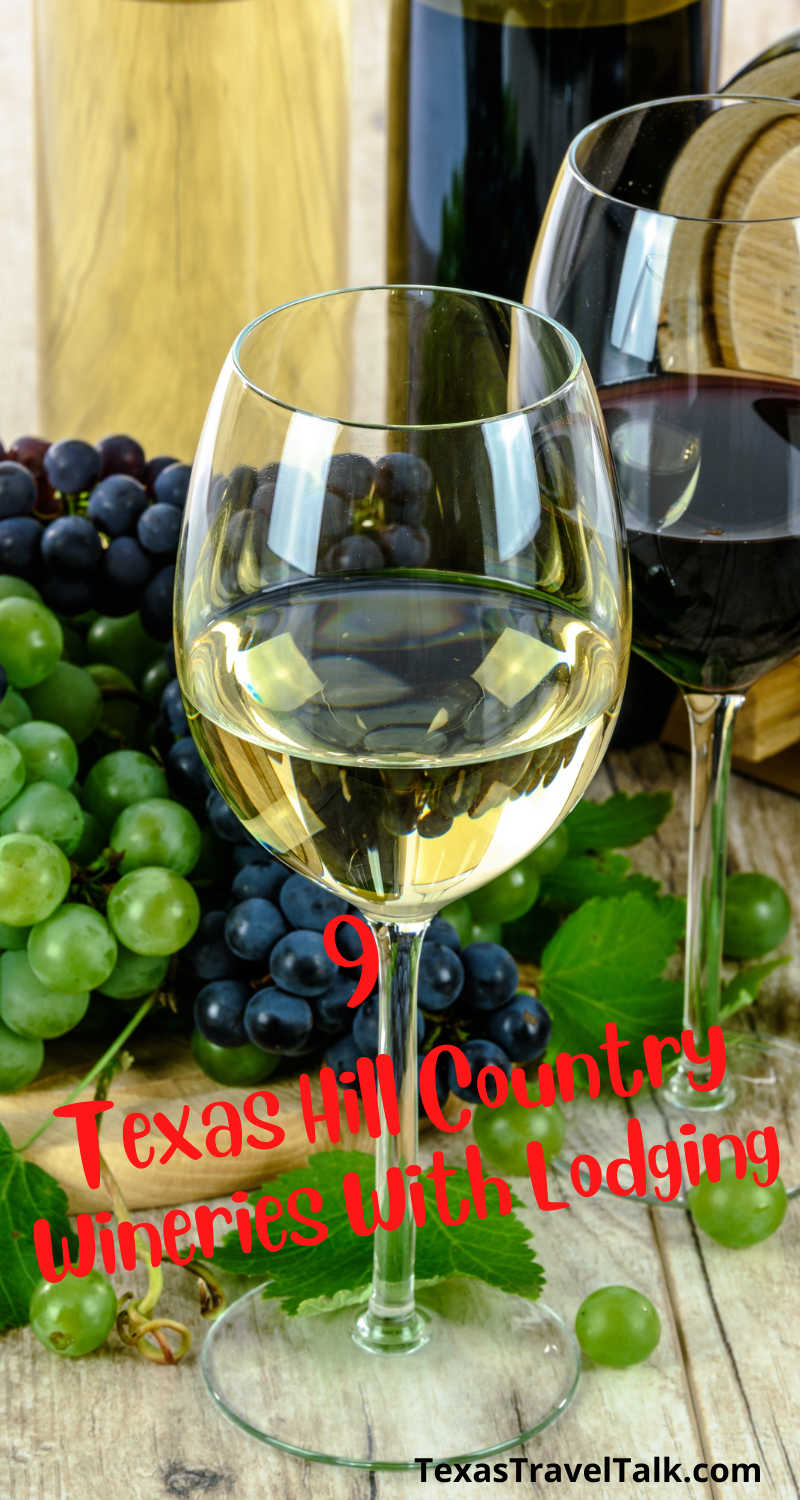 TX Hill Country Wineries with lodging