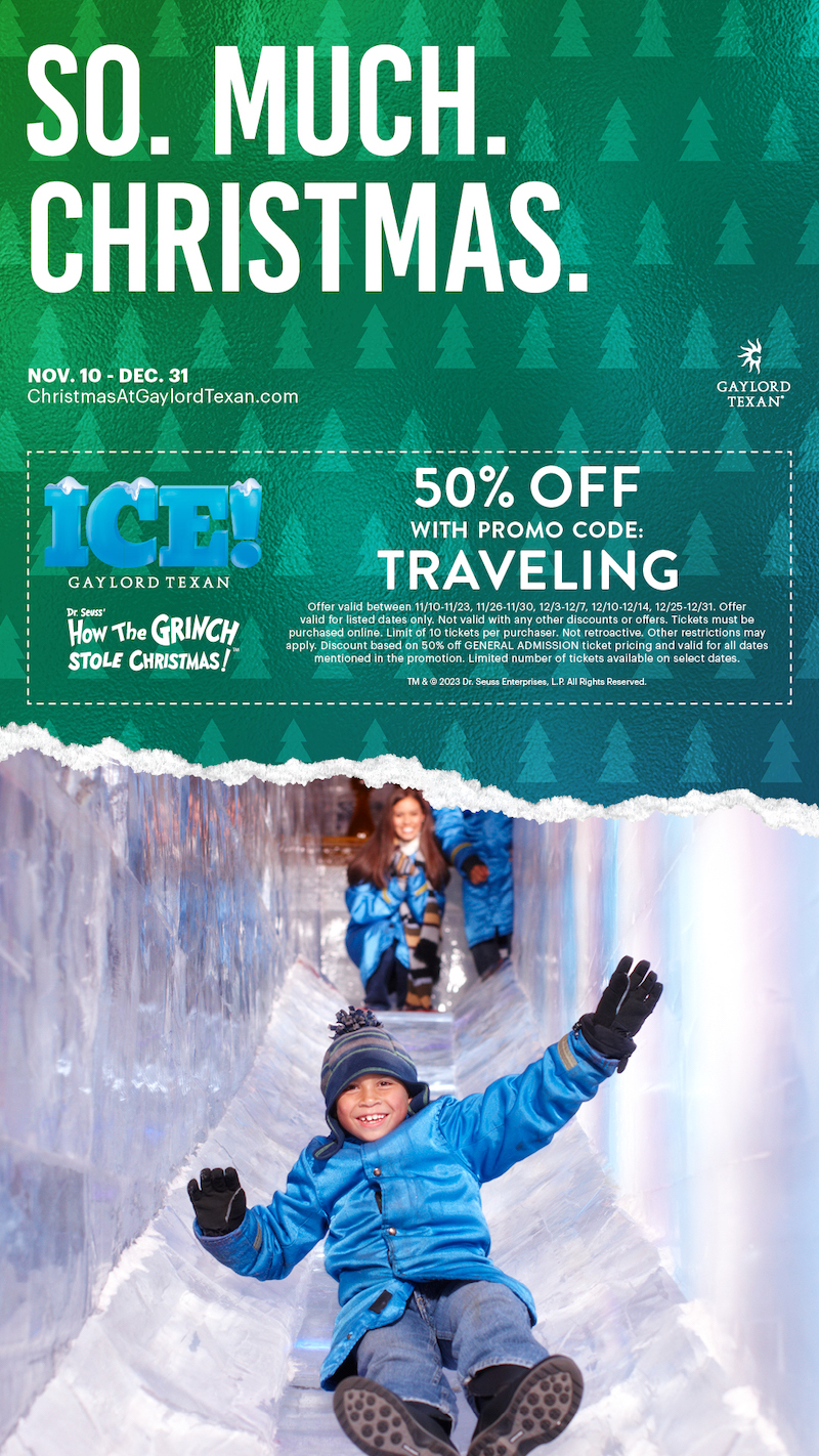 The Return of Gaylord Texan ICE 50% Coupon 2023