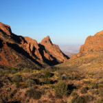 Scenic view of the window in big bend national park