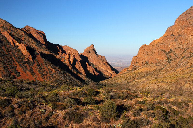 Top Tourist Attractions In Texas. Scenic view of the window in big bend national park