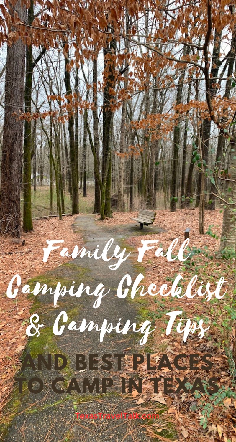 Family Fall Camping Checklist & Camping Tips