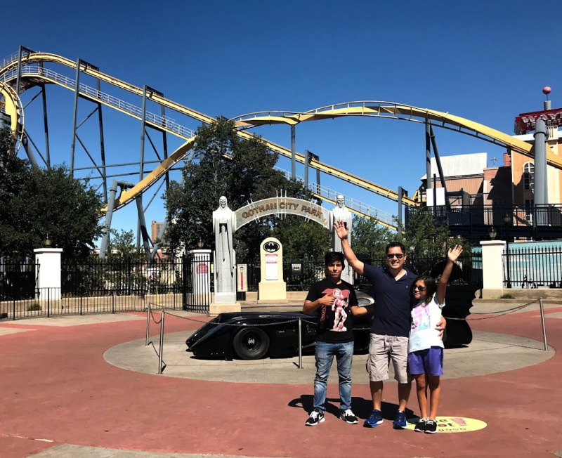 Exploring The Top Amusement Parks in Texas. Batman ride Six Flags