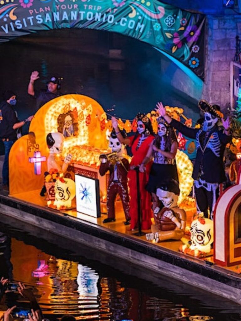 Day of the dead river parade experience Texas Travel Talk