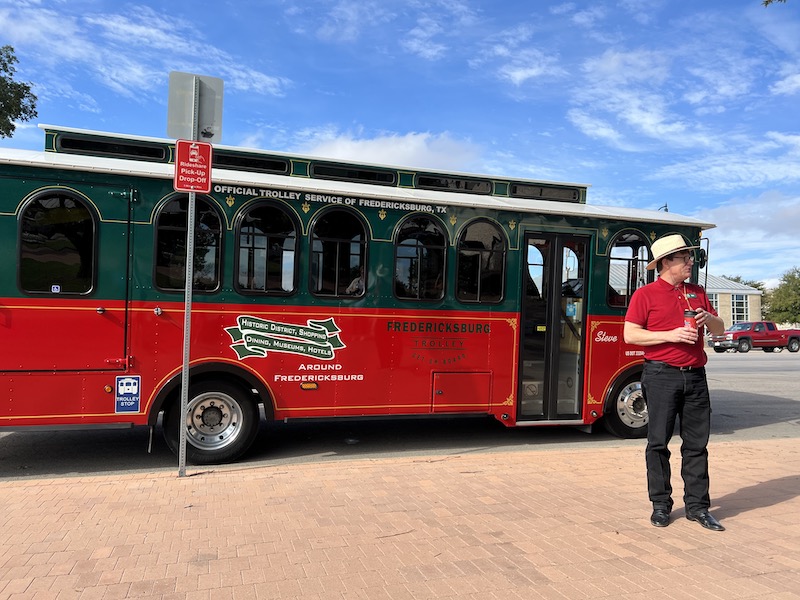 Amazing Things To Do In Fredericksburg, TX red vintage trolley
