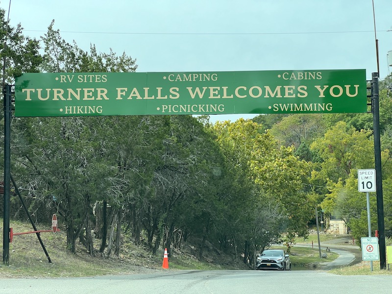 Texas Road Trip: Camping At Turner Falls Park Turner Falls Welcome Sign